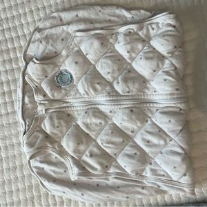 White Quilted Dreamland Baby Sleep Sack with Star Pattern size M